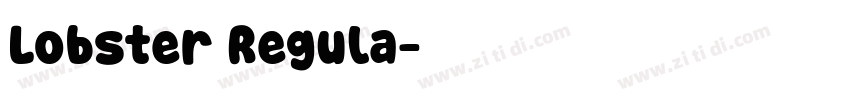 Lobster Regula字体转换